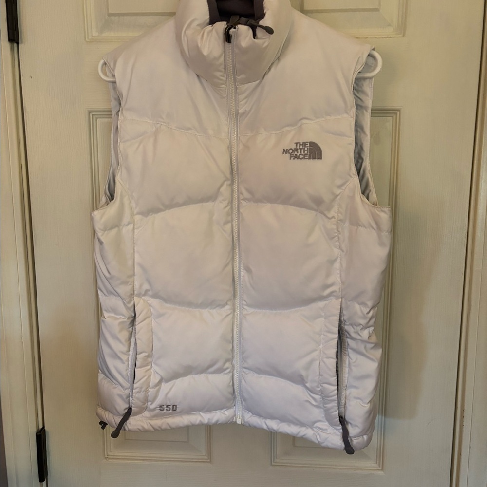 The North Face White Puffer Vest